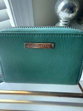Authentic Tiffany & Co. Small Zip Around Wallet – Iconic Tiffany Blue